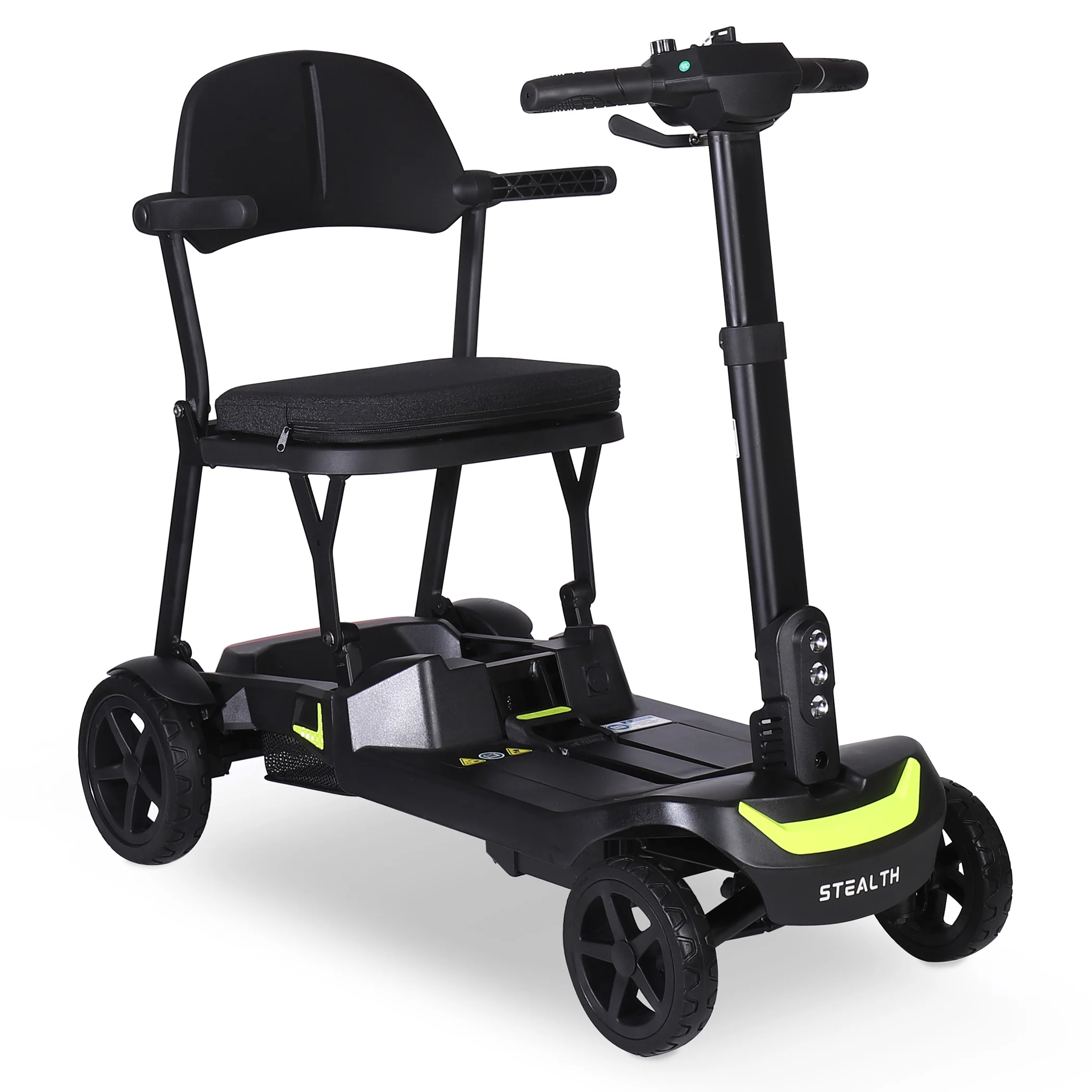 MobilityPlus_Stealth_Mobility_Scooter_Black Stealth hopfällbar mobilitetsscooter - Bild 1